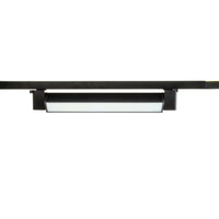 Faretto LED nero orientabile da 20W per montaggio sul binario