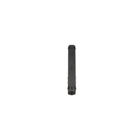 Connettore di alimentazione per binario magnetico 48V nero in alluminio vista frontale