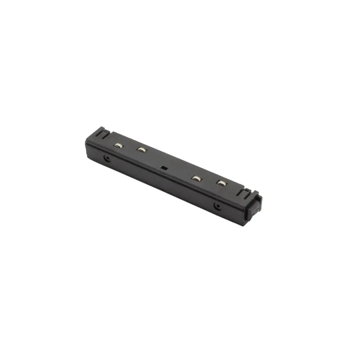 Connettore di alimentazione per binario magnetico 48V nero in alluminio