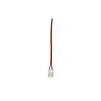 Dettaglio collegamento Connettore COB 10mm 2 PIN con cavo 15cm