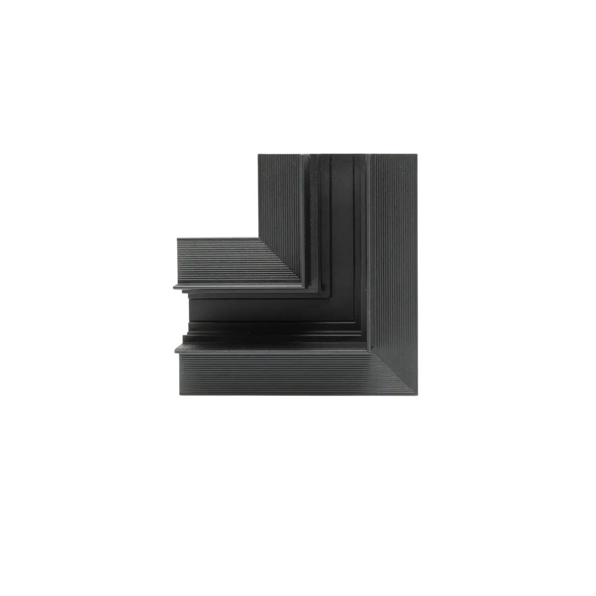 Connettore a L nero per binario magnetico da incasso in cartongesso-1