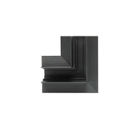 Connettore a L nero per binario magnetico da incasso in cartongesso-1