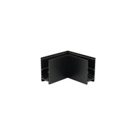 Connettore a L nero per binario magnetico da superficie in alluminio-2