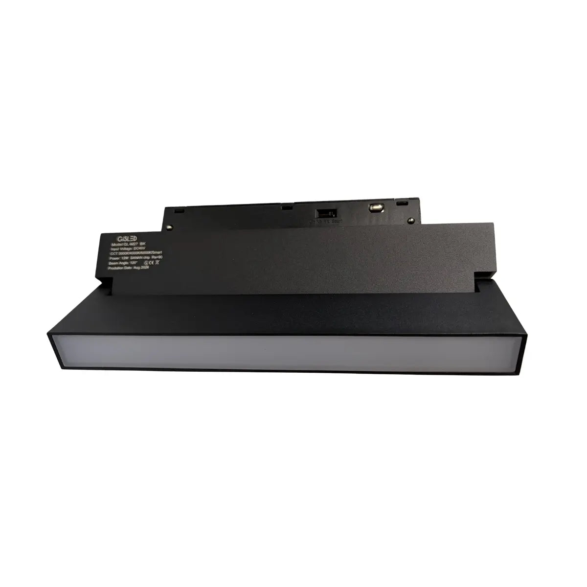 Faretto LED orientabile 12W 3CCT per binario magnetico 48V nero