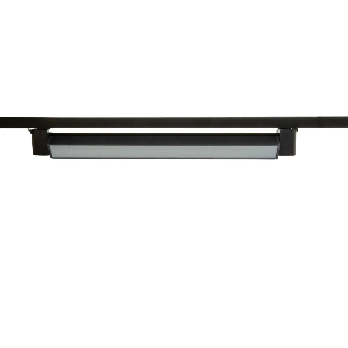 Faretto LED nero orientabile da 30W vista sul binario