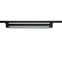 Faretto LED nero orientabile da 30W vista sul binario