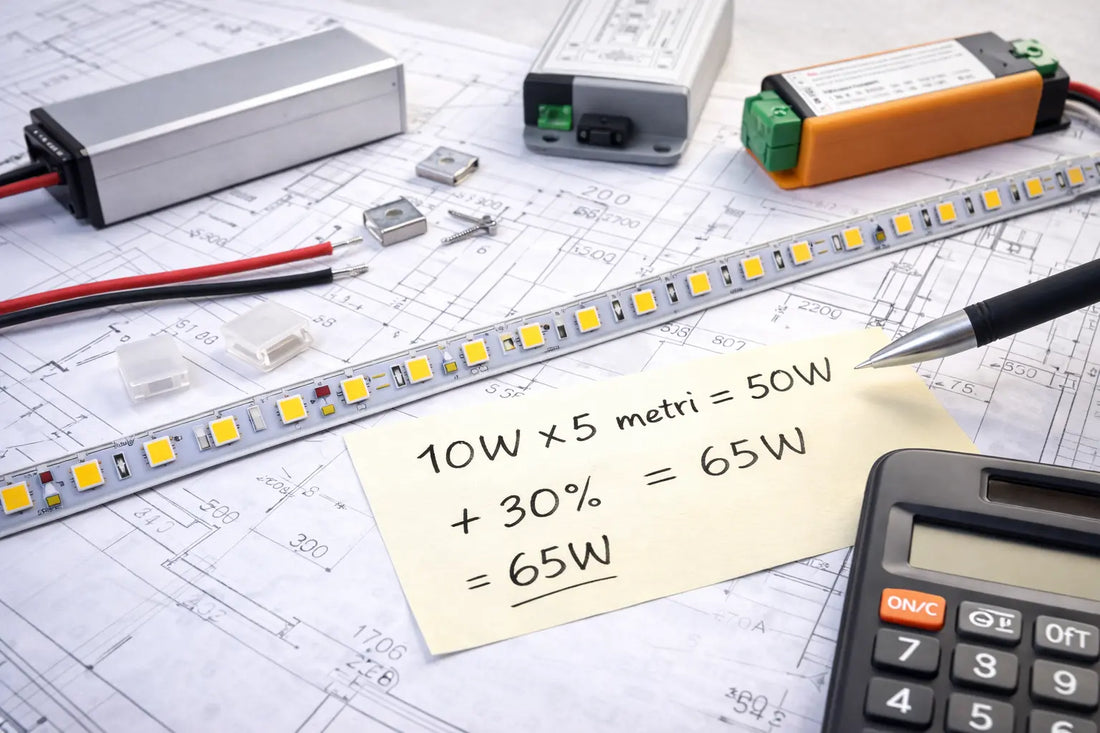 Come calcolare l’alimentatore per strisce LED: guida semplice e pratica