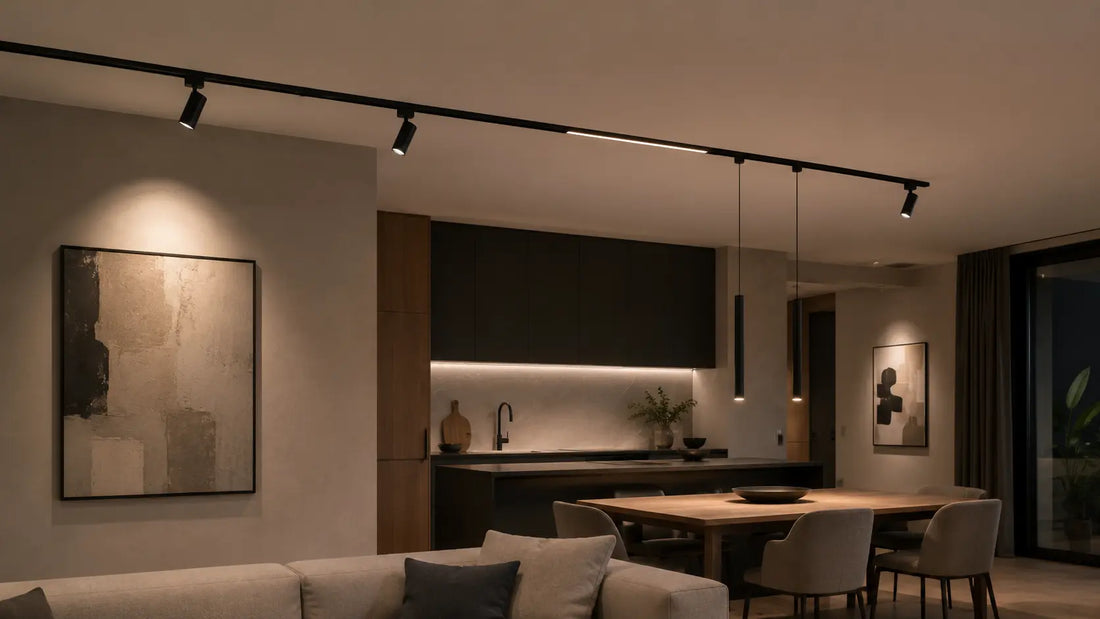 Faretti, moduli lineari o sospensioni? Come scegliere i moduli per il binario magnetico 48V