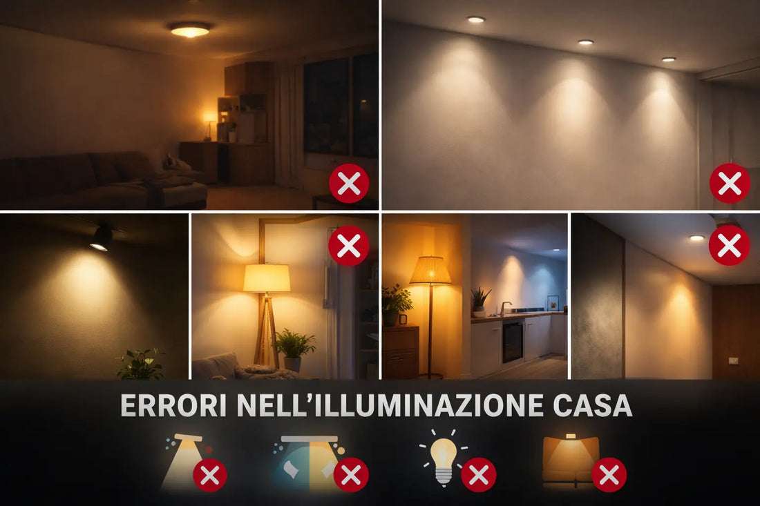 Errori da evitare nell’illuminazione casa: guida completa