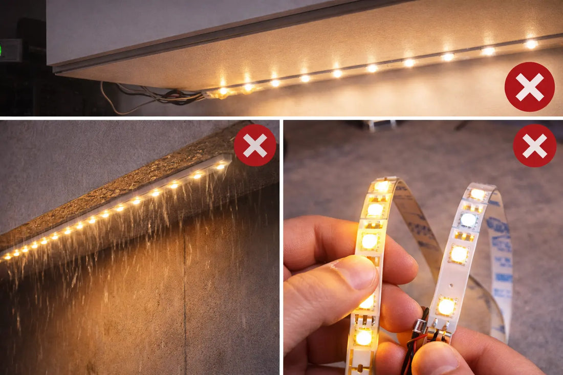 Errori da evitare con strisce LED: guida completa