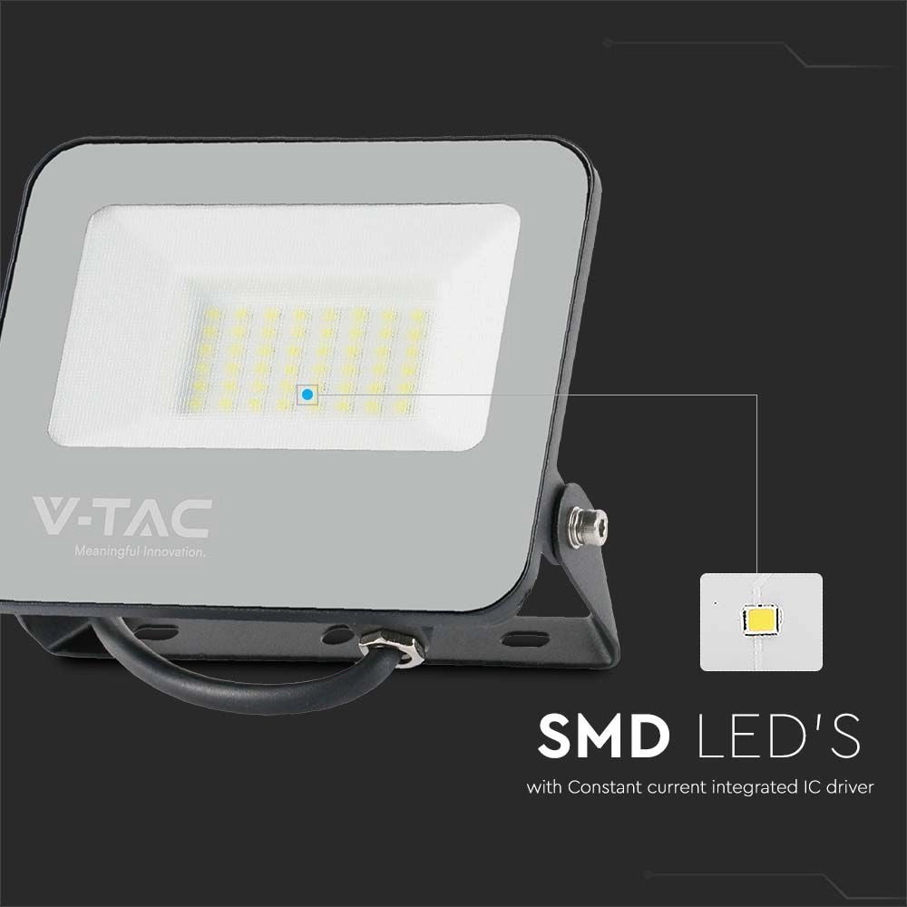 Faro LED SMD 160LM/W Colore Nero IP65