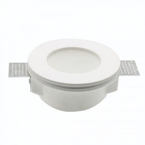 Portafaretto LED Montaggio a Incasso GU10 e GU5.3 (MR16) Corpo in Gesso Copertura Satinata