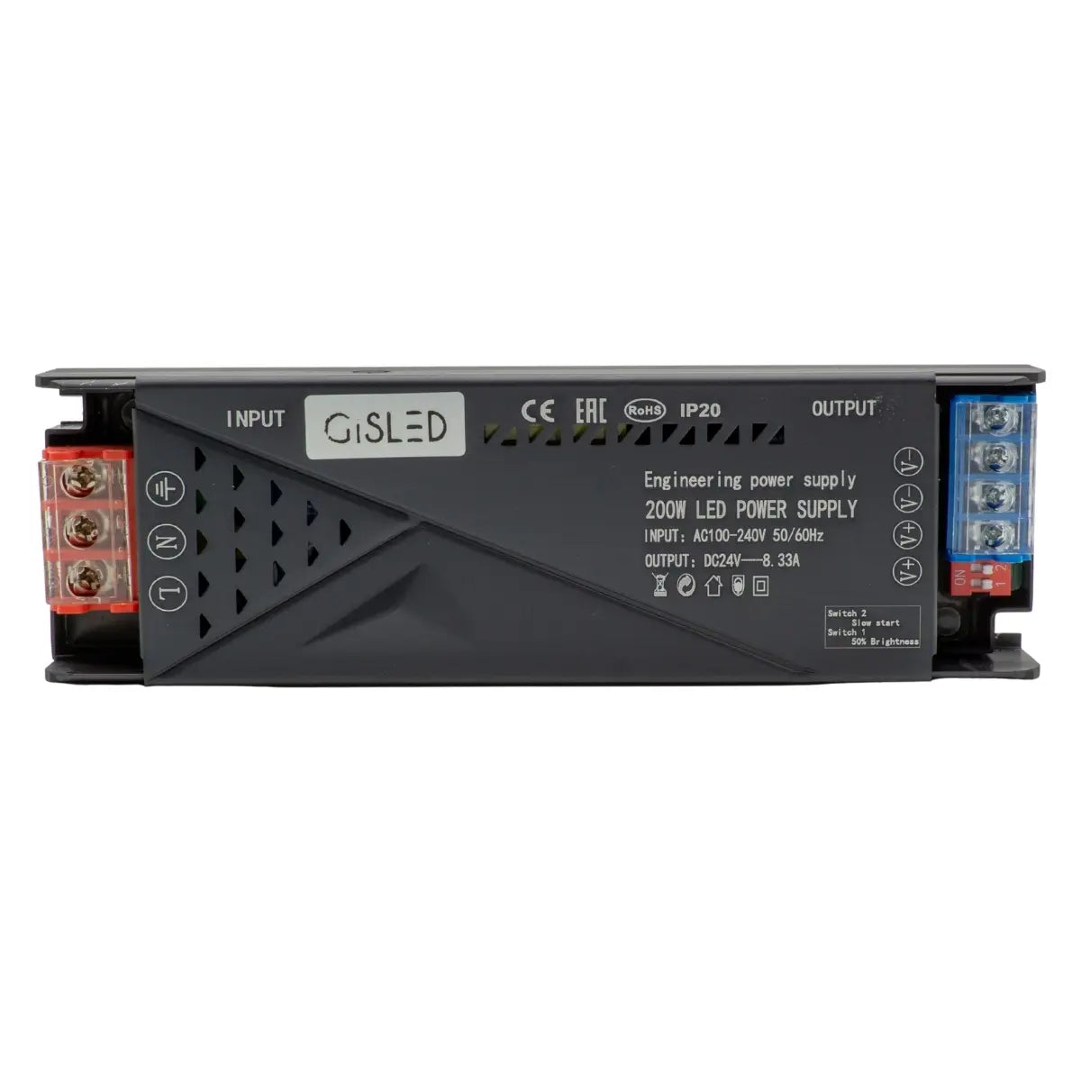 Alimentatore LED 24V 200W 8,33A per strisce LED – Gisled