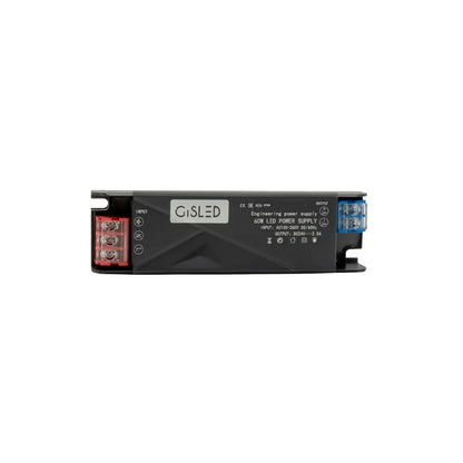 Alimentatore LED 24V 60W 2,5A Slim dettaglio costruttivo in alluminio