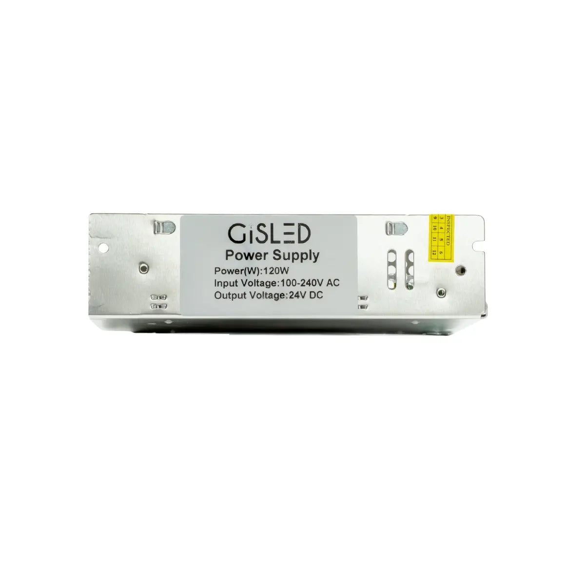 Dettaglio griglia di etichetta alimentatore LED 120W – Gisled