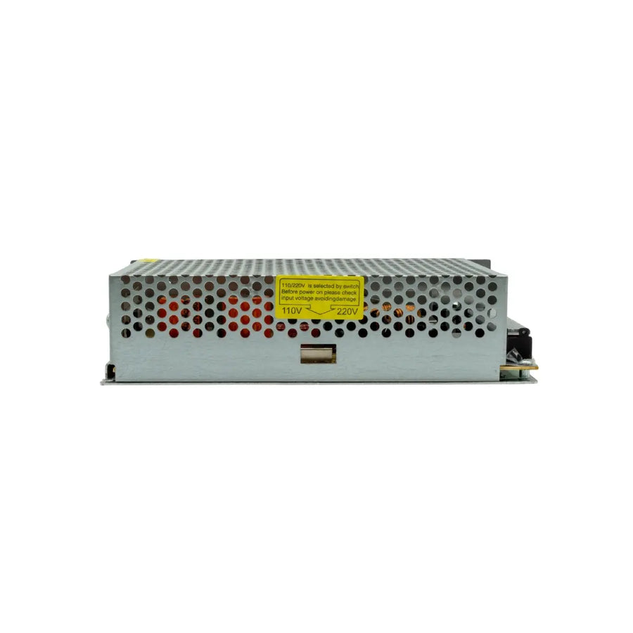 Alimentatore switching 48V 250W in alluminio per binario magnetico Gisled vista laterale