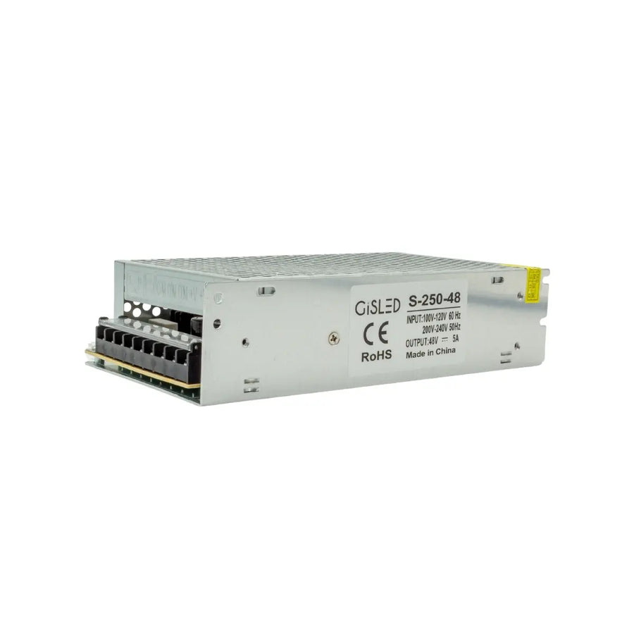 Alimentatore switching 48V 250W in alluminio per binario magnetico Gisled