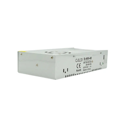 Alimentatore switching 48V 400W in alluminio per binario magnetico vista posteriore – Gisled