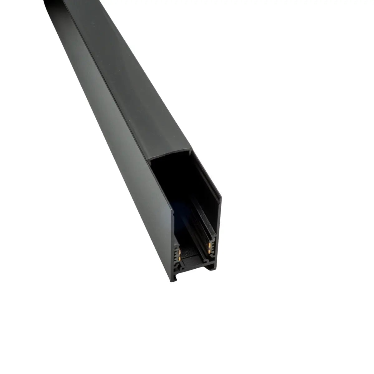 Binario magnetico 48V nero in alluminio per installazione a soffitto o parete – Gisled
