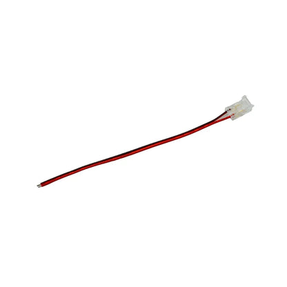 Connettore COB 8mm con cavo 15cm 2 PIN per strisce LED