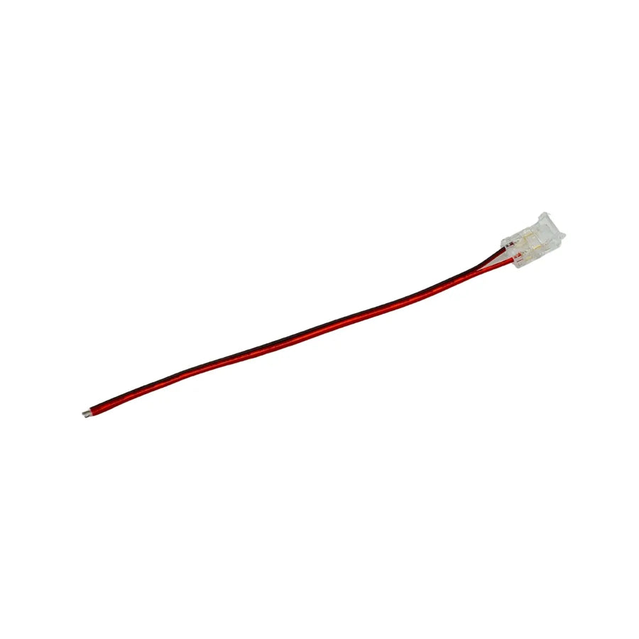 Connettore COB 8mm con cavo 15cm 2 PIN per strisce LED