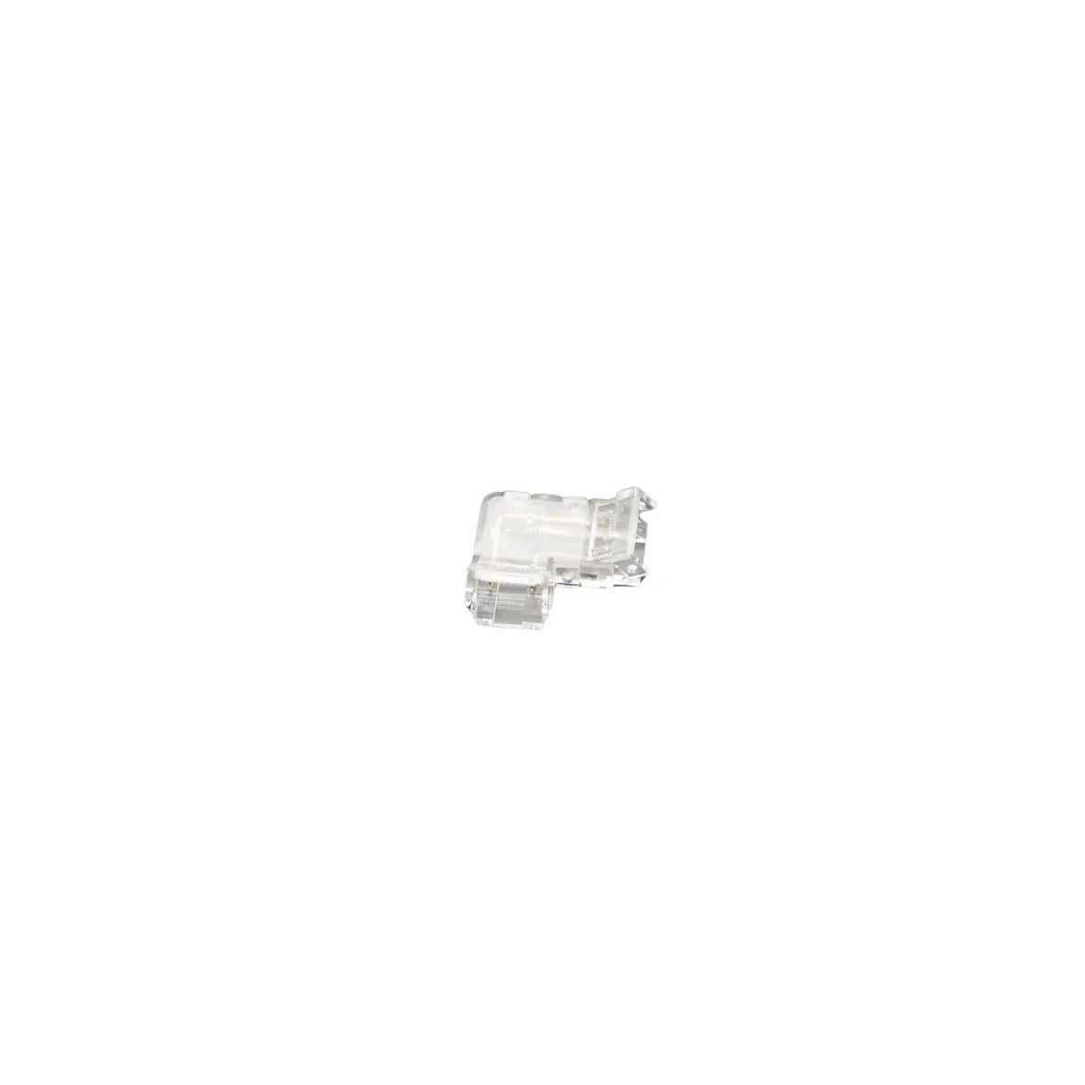 Dettaglio connettore a L COB 2PIN 8mm per collegamento strisce LED