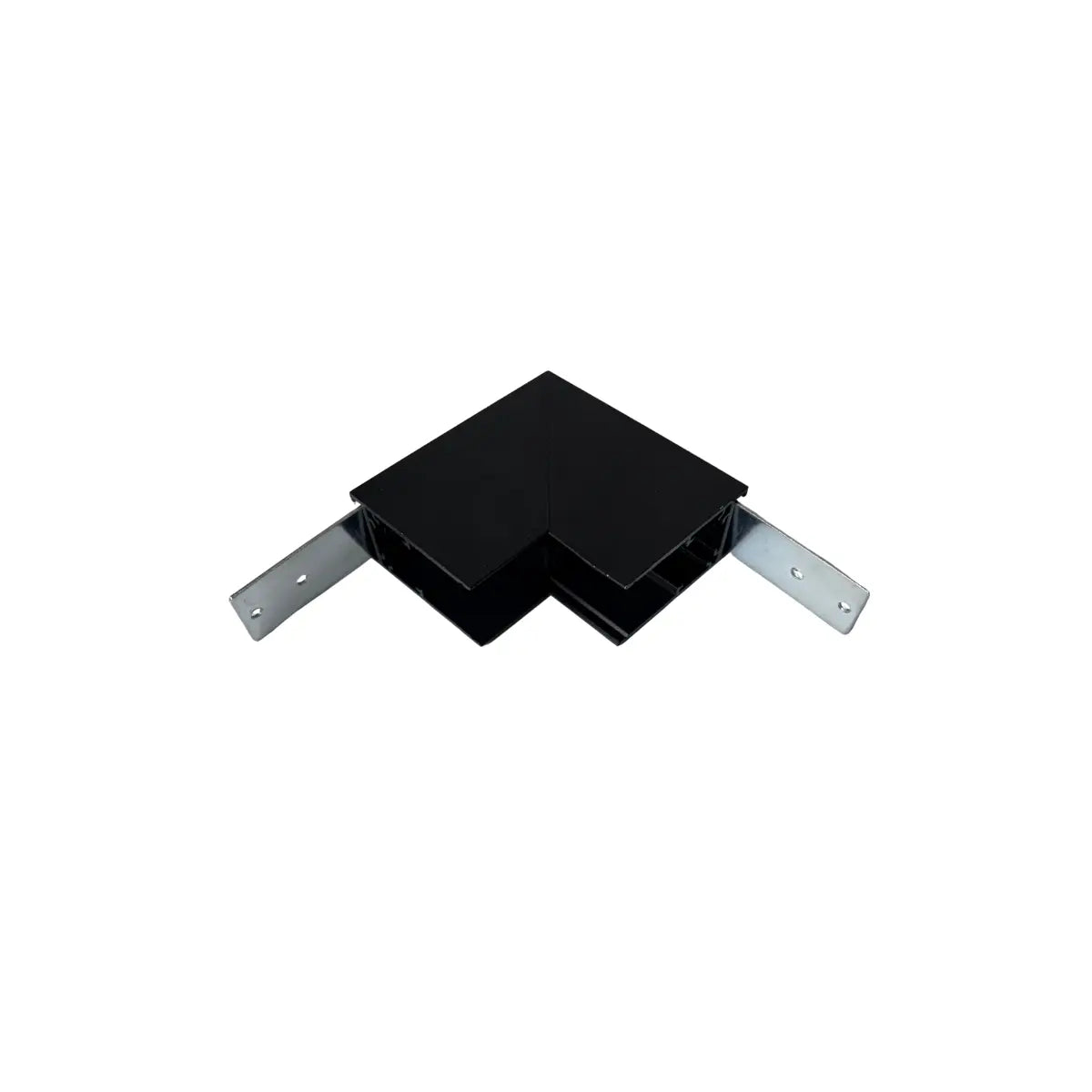 Connettore a L verticale 90° nero per binario magnetico a superficie Gisled completo