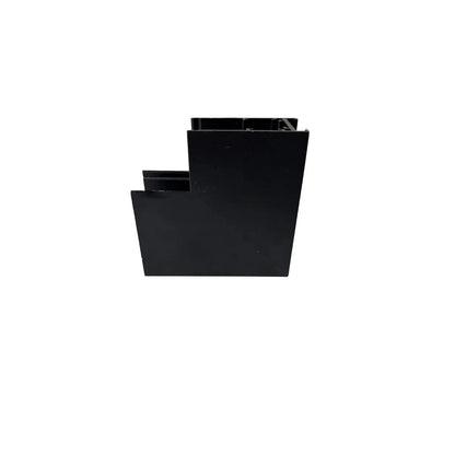 Connettore a L verticale 90° nero per binario magnetico a superficie Gisled