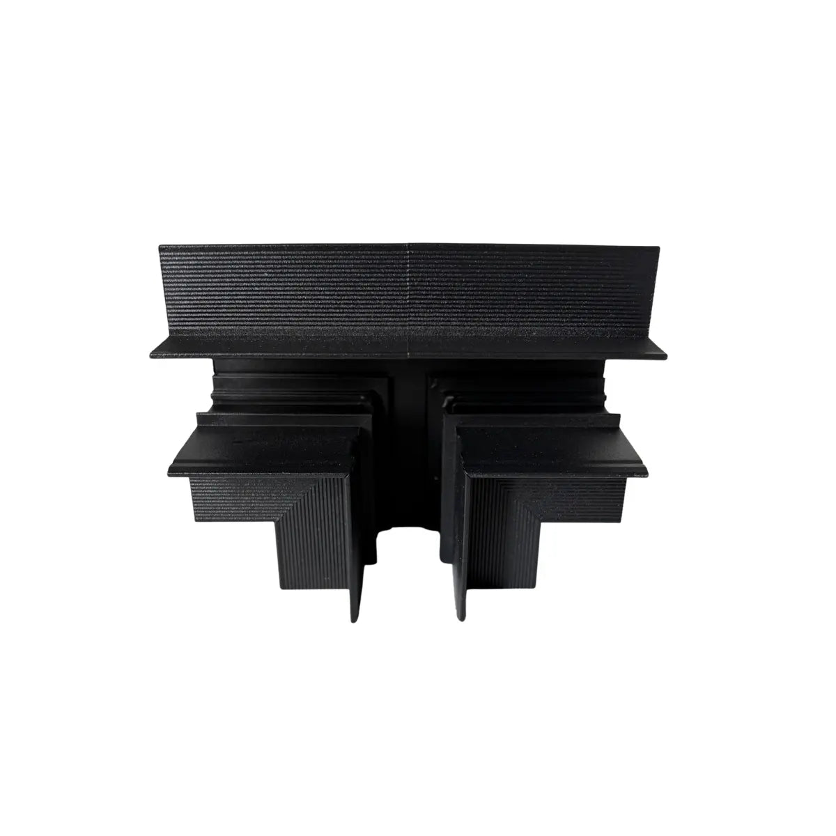 Connettore a T per binario magnetico da incasso nero in alluminio Gisled