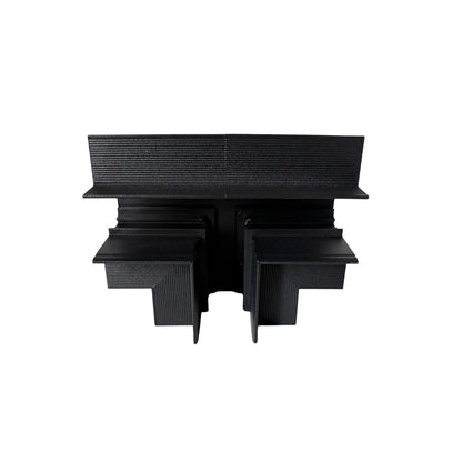 Connettore a T per binario magnetico da incasso nero in alluminio Gisled