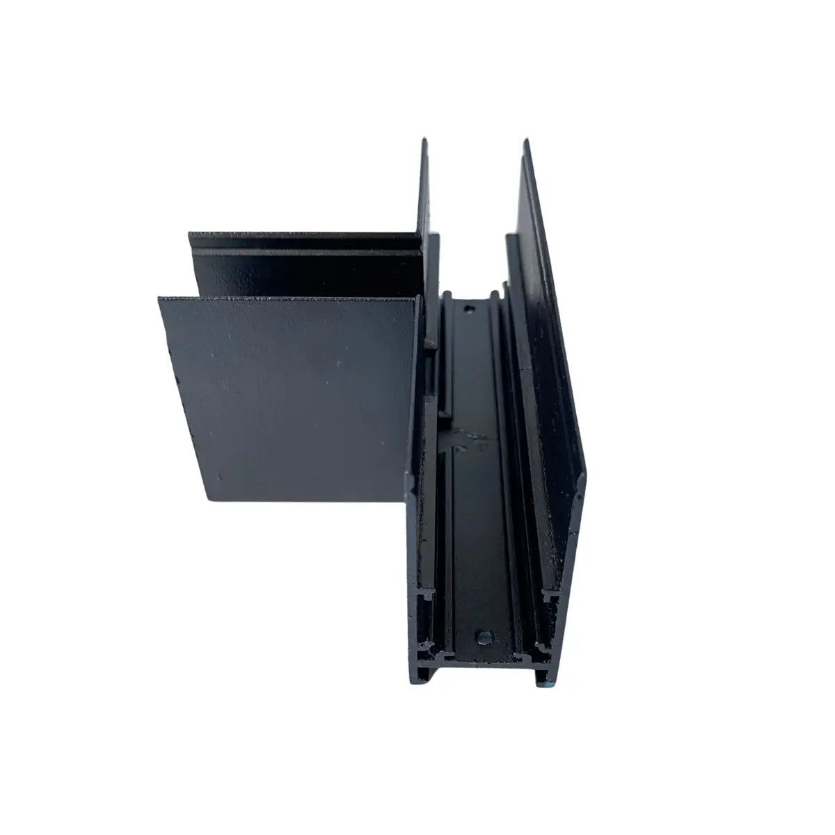 Connettore a T nero per binario magnetico a superficie 48V in alluminio