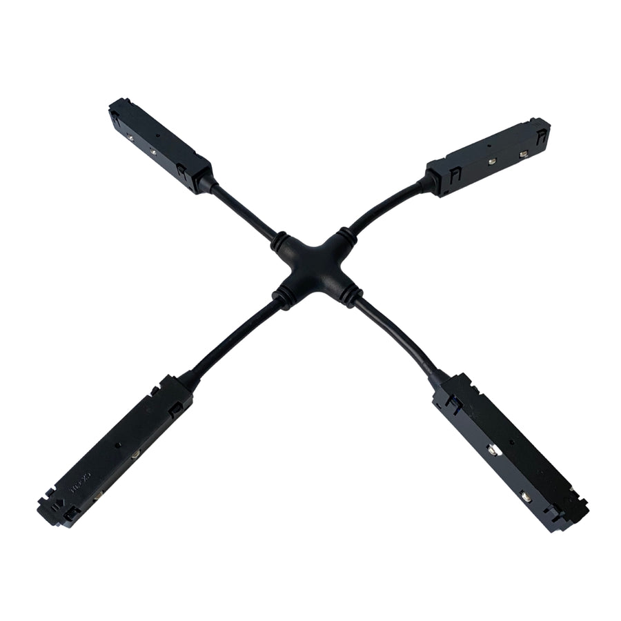 Connettore a X nero per binario magnetico 48V