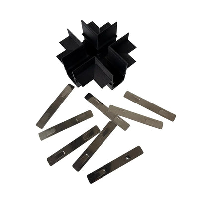 Connettore a X per binario magnetico da incasso 48V