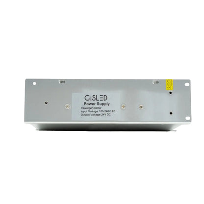 Specifiche tecniche su etichetta alimentatore 24V – Gisled