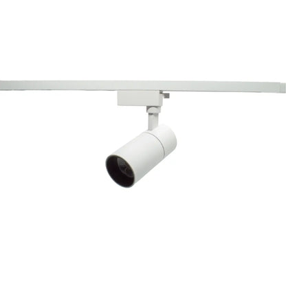 Faretto LED bianco a binario monofase 20W 4000K Gisled vista sul binario