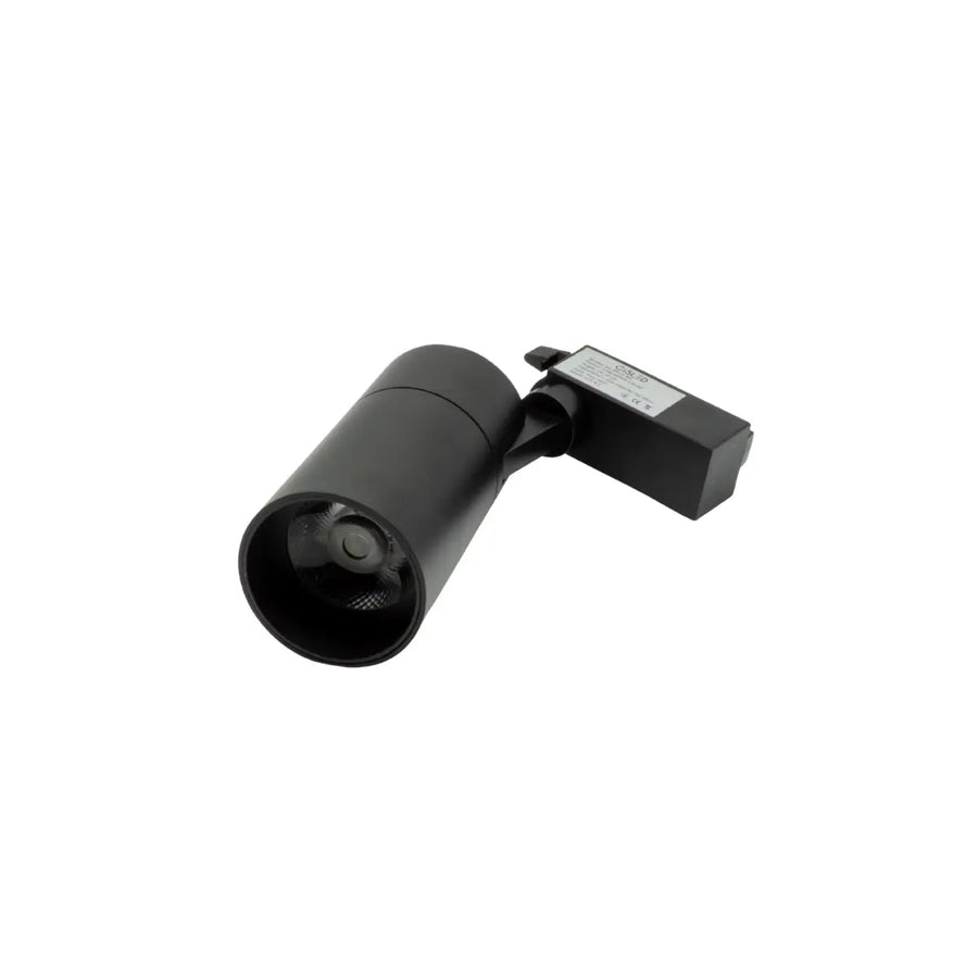 Faretto LED nero a binario monofase 20W 4000K Gisled