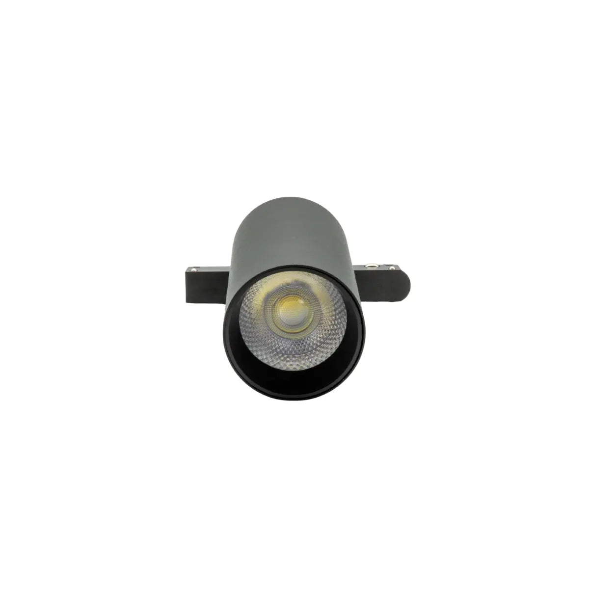 Faretto LED per binario magnetico 12W 3CCT Smart, colore nero, design moderno per illuminazione d'accento vista frontale