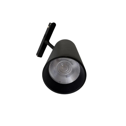 Faretto magnetico LED orientabile nero 20W 1600 lumen 3CCT per binario 48V Gisled