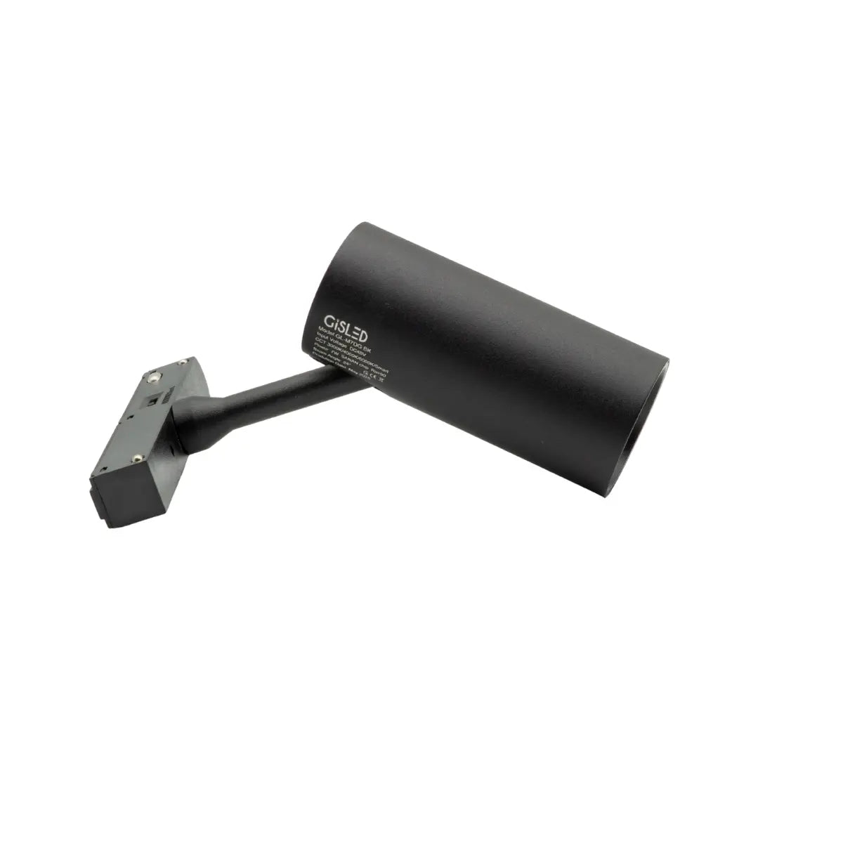 Faretto LED per binario magnetico 7W 3CCT Smart, colore nero, design moderno vista laterale