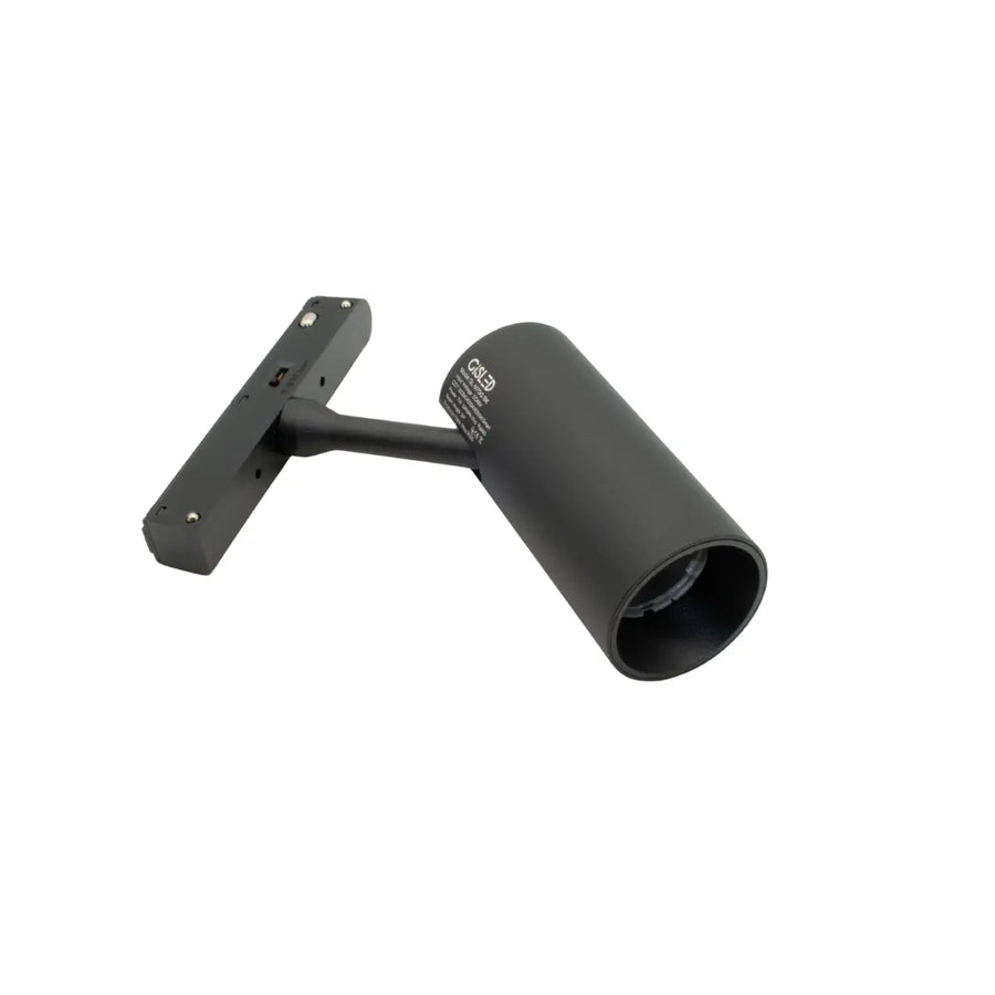 Faretto LED per binario magnetico 7W 3CCT Smart, colore nero, design moderno per illuminazione d'accento