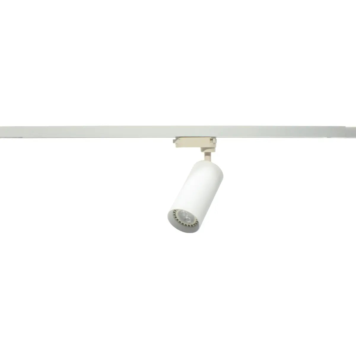 Faretto LED bianco per binario monofase vista sul binario