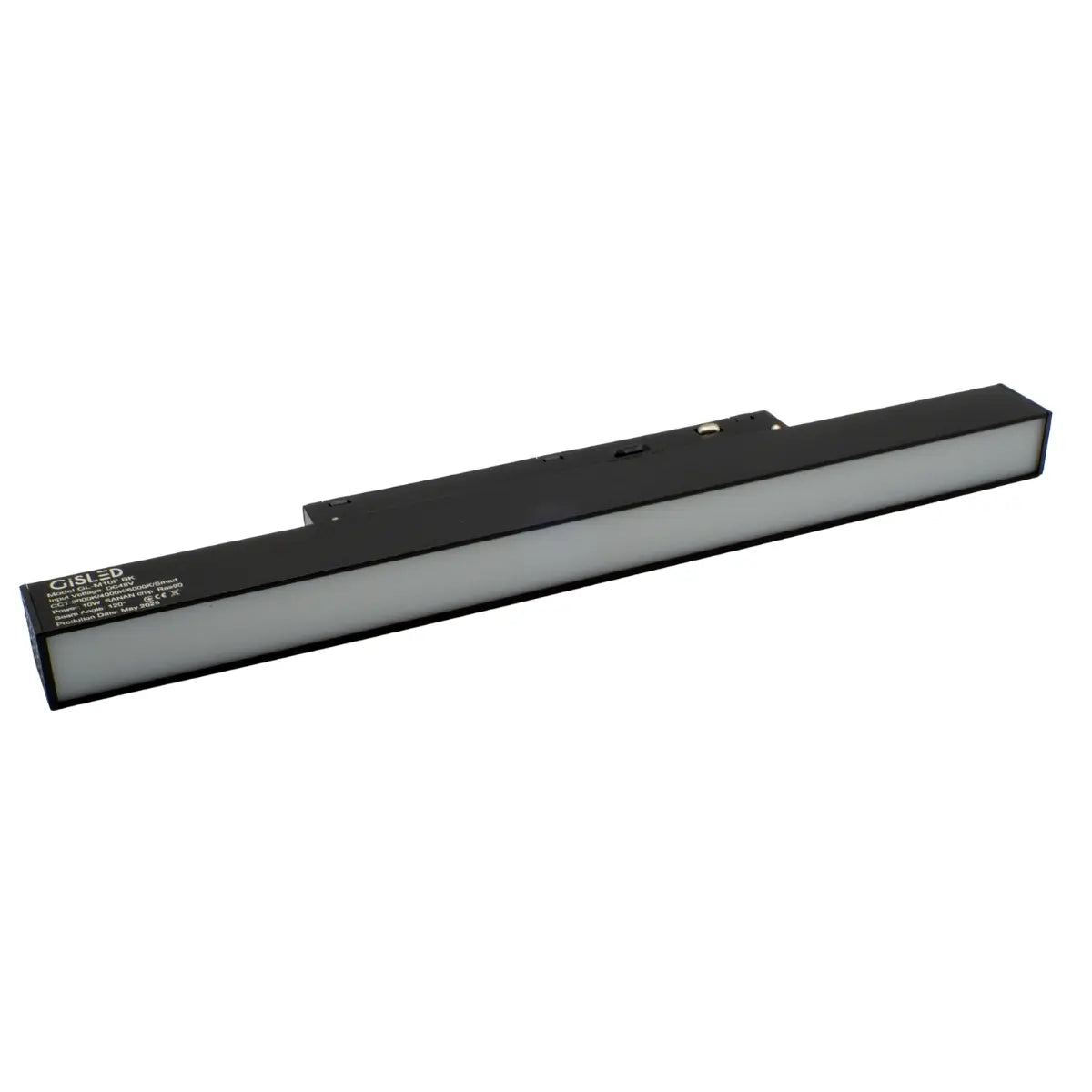 Faretto LED per binario magnetico 20W 3CCT Smart, colore nero, angolo di apertura 120° vista fronte