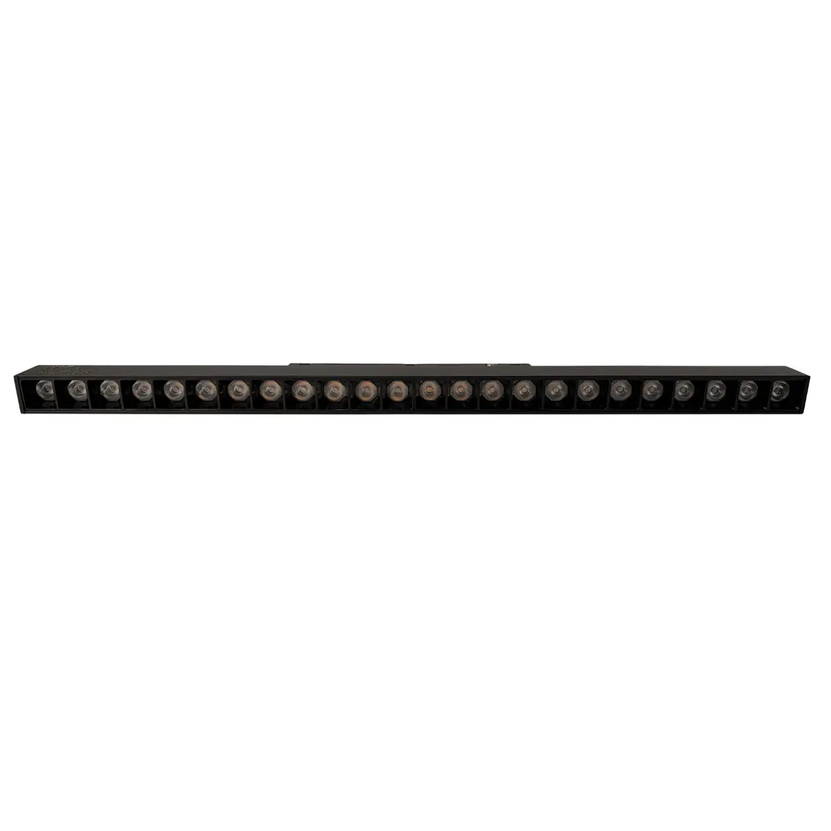 Faretto lineare LED 24W 3CCT Smart nero per binario magnetico 48V Gisled fronte