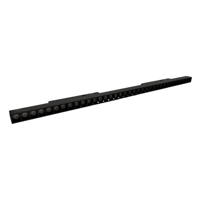 Faretto lineare LED 36W 3CCT Smart nero per binario magnetico 48V