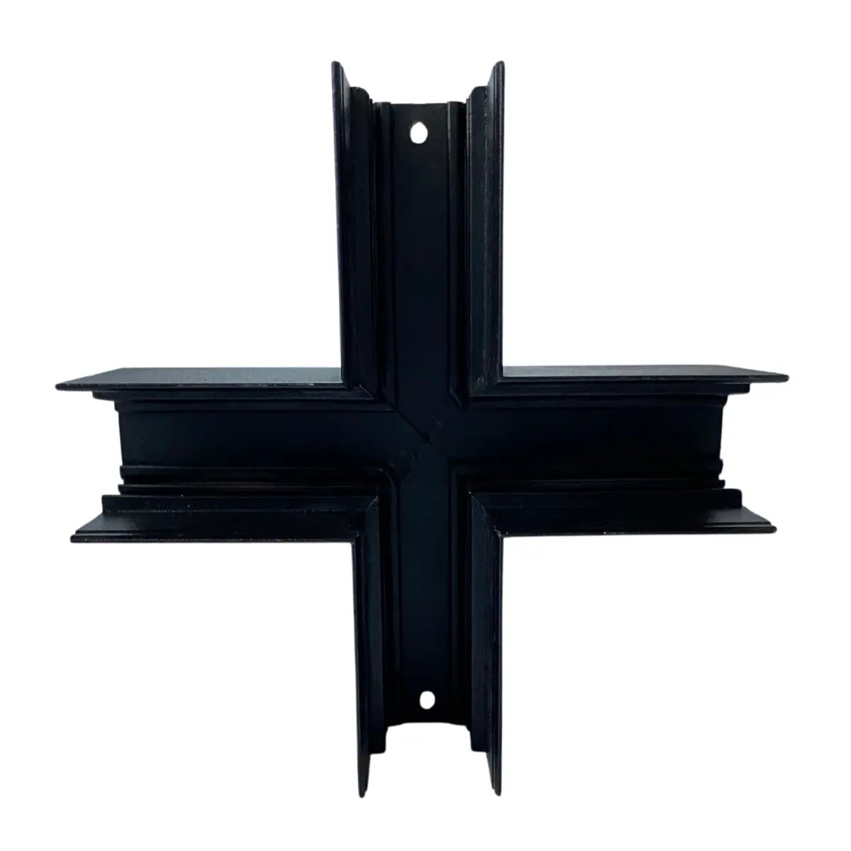 Giunto a X per binario magnetico da superficie 48V nero in alluminio per collegamento