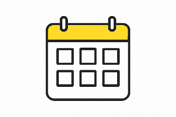 Icona calendario per concordare la data di installazione luci