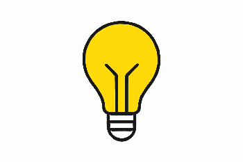 Icona lampadina accesa per completamento installazione e supporto post-vendita