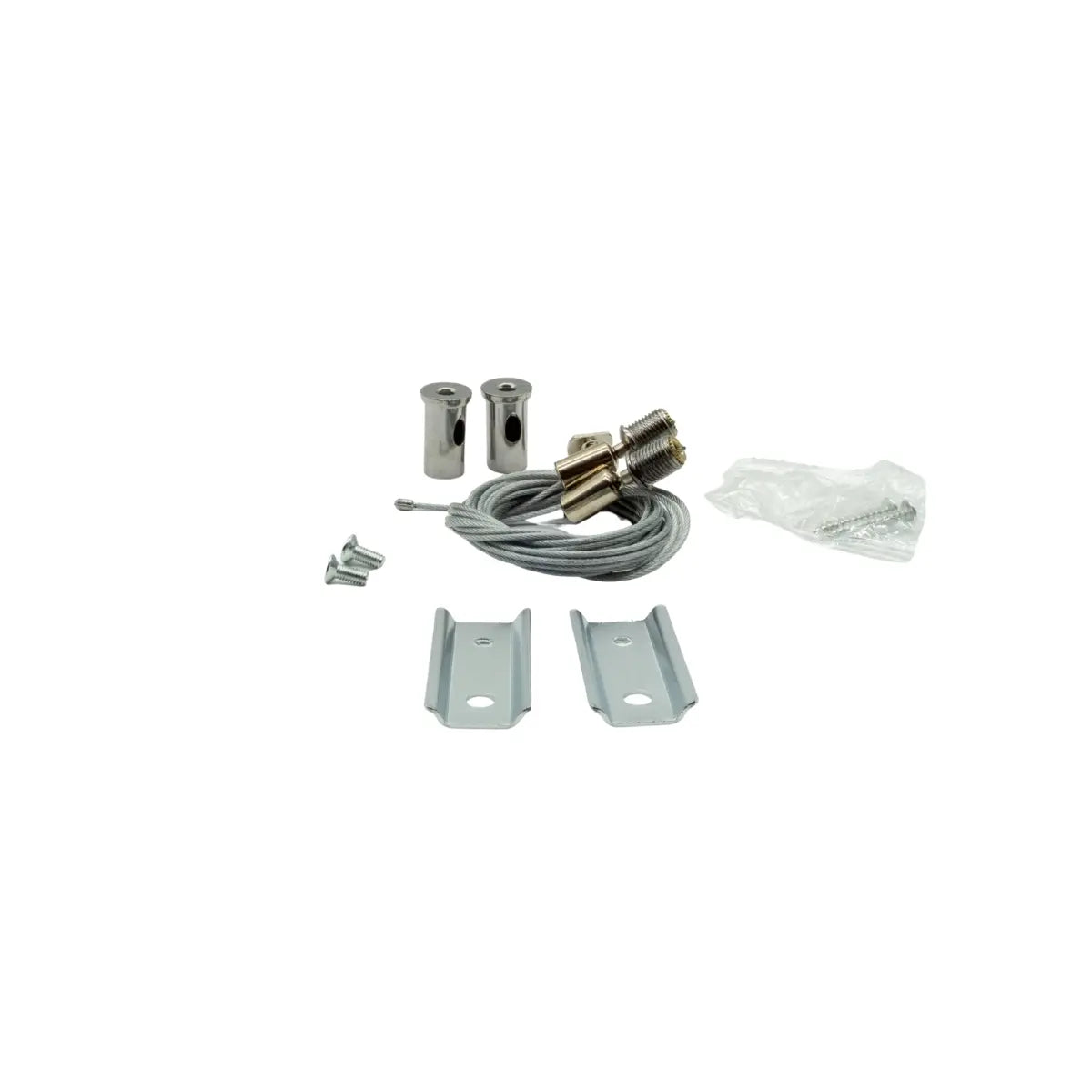 Kit sospensione per binario magnetico 48V in acciaio e alluminio vista kit