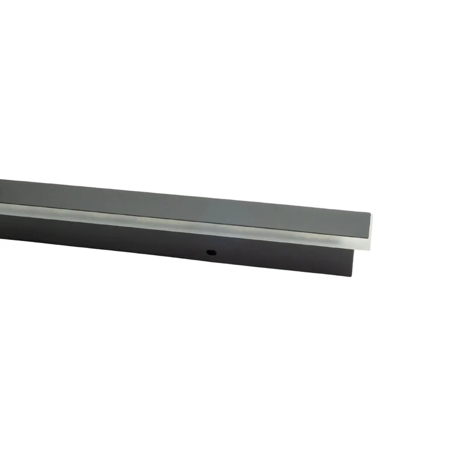 Lampada LED da parete lunga 150cm e 3CCT con vista laterale