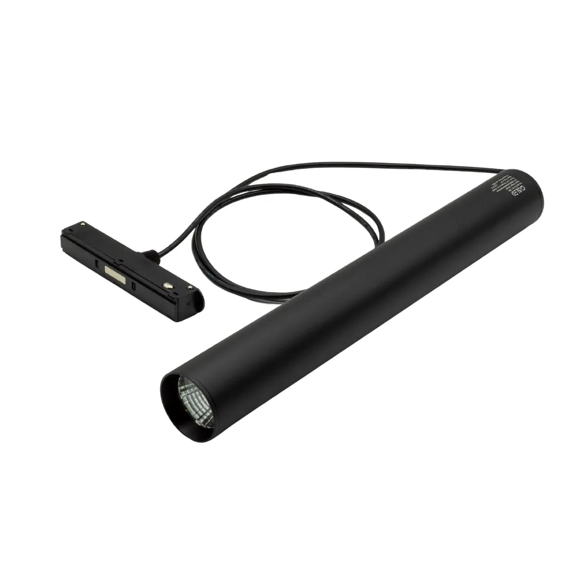 Lampada LED a sospensione nera per binario magnetico 48V con luce 3CCT regolabile – Gisled